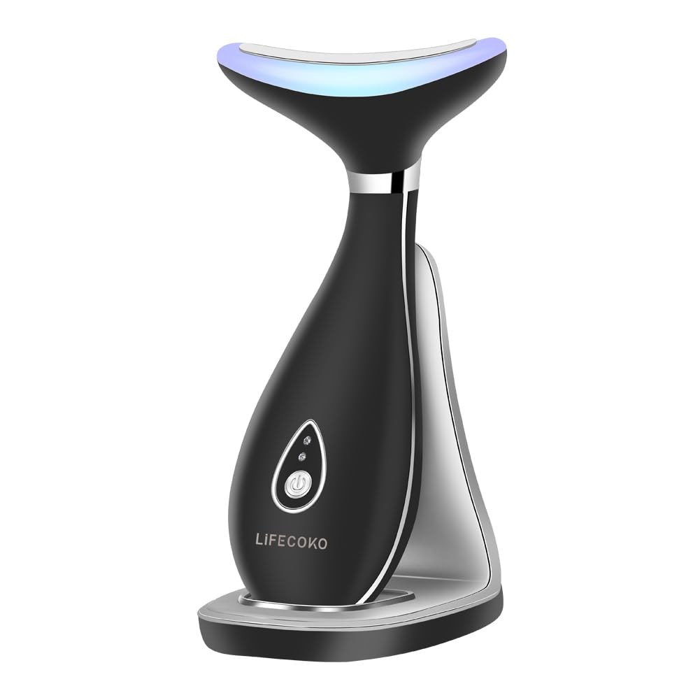 Electric Face Massager Anti-Wrinkle Beauty Massager for Face and Neck Massager Toning Device for the Portable USB Rechargeable (White)