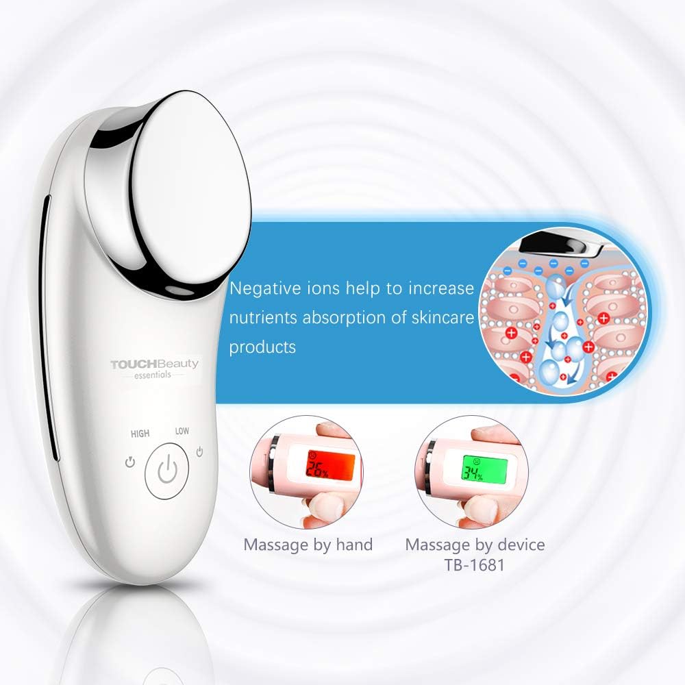 AG-1681A Sonic Device for Face Massage, TOUCHBeauty Ionic Massage Face Vibration Deep Cleansing Anti-Wrinkle Face Lifting Beauty Tool Anti Ageing
