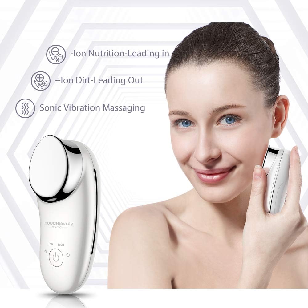 AG-1681A Sonic Device for Face Massage, TOUCHBeauty Ionic Massage Face Vibration Deep Cleansing Anti-Wrinkle Face Lifting Beauty Tool Anti Ageing