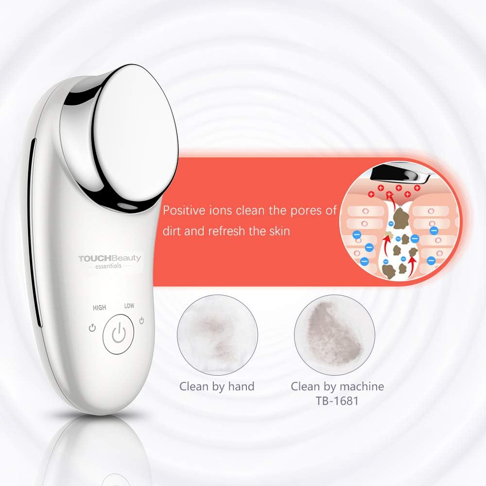 AG-1681A Sonic Device for Face Massage, TOUCHBeauty Ionic Massage Face Vibration Deep Cleansing Anti-Wrinkle Face Lifting Beauty Tool Anti Ageing